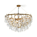 Doris Branch Brass Crystal Chandelier