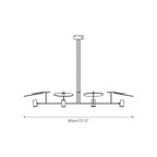 Dot Linear Chandelier