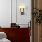 Double Arm Bamboo Sconce
