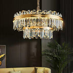 Modern Round / rectangular Crystal Chandelier Collection for Living Room / hallway / dining / bedroom
