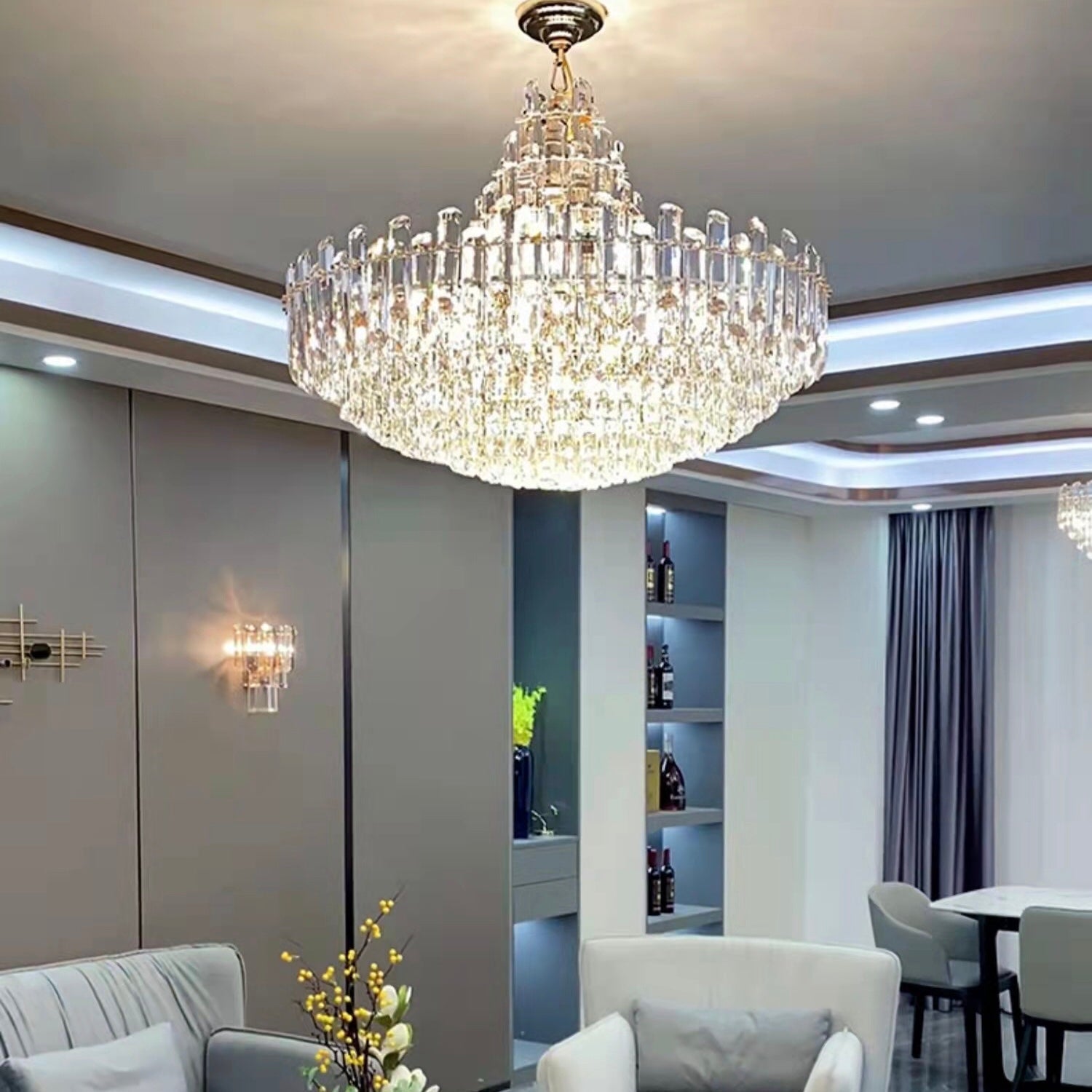 Modern Luxury Chandelier for Living Room Concise Style Dining Room Ceiling Light Bedroom Lamp