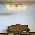 Elegant Transparent Murano Poliedri Chandelier
