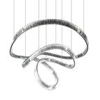 Crystal Chandelier Pendant Light with K9 Crystals and Stainless Steel Chain for Restaurant and Living Room