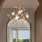 Flaviar Crystal Flower Branch Chandelier