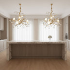 Flaviar Crystal Flower Branch Chandelier
