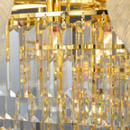 Extra Large Crystal Feather Style Chandelier Long Foyer Staircase Ceiling Lighting for Living Room