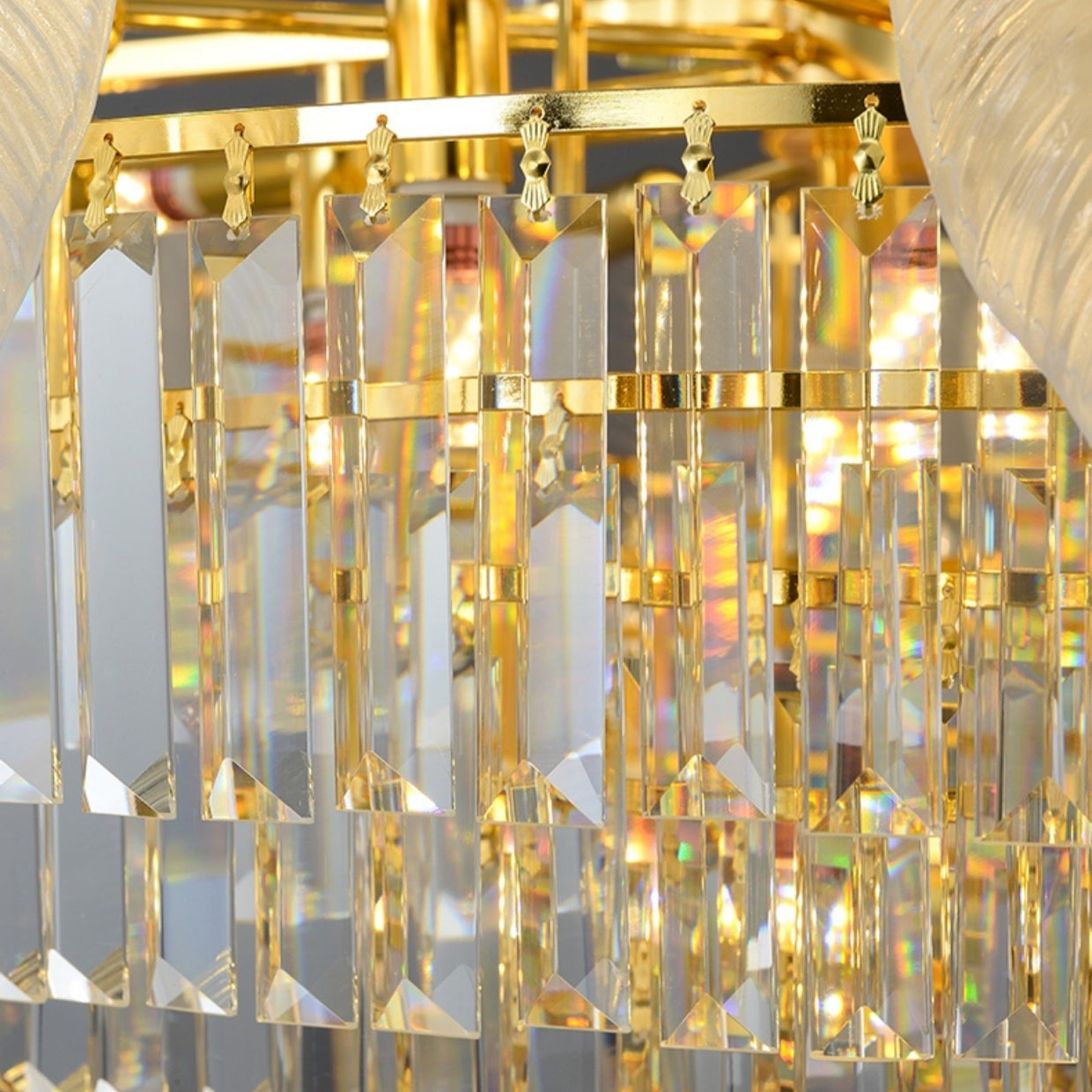 Extra Large Crystal Feather Style Chandelier Long Foyer Staircase Ceiling Lighting for Living Room