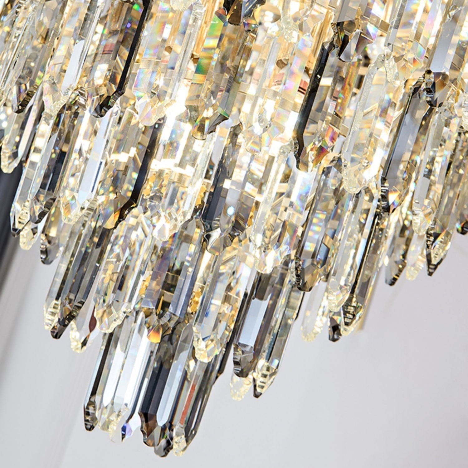 Extra Large Foyer Decorative Crystal Lighting Living Room Crystal Chandelier for Entryway Staircase