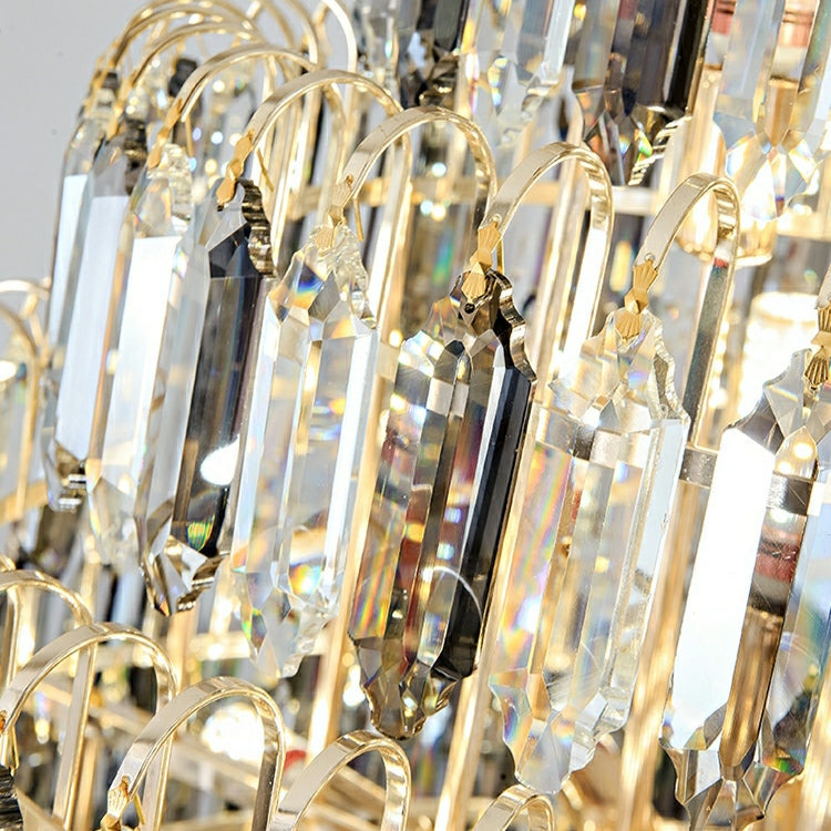 Extra Large Foyer Decorative Crystal Lighting Living Room Crystal Chandelier for Entryway Staircase