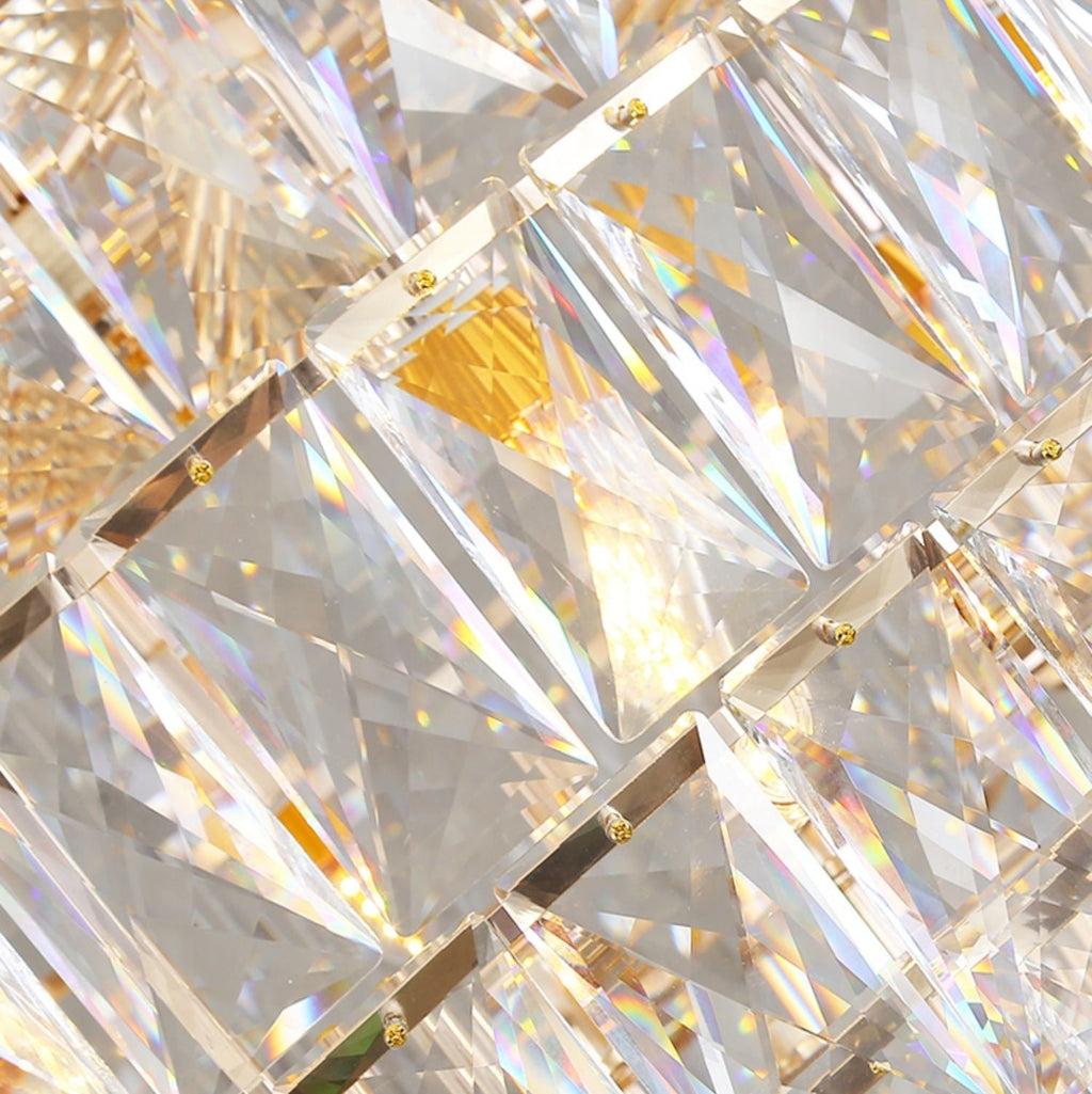 Extra Large Foyer Pure Crystal Ceiling Light Living Room Entrance Staircase Chandelier