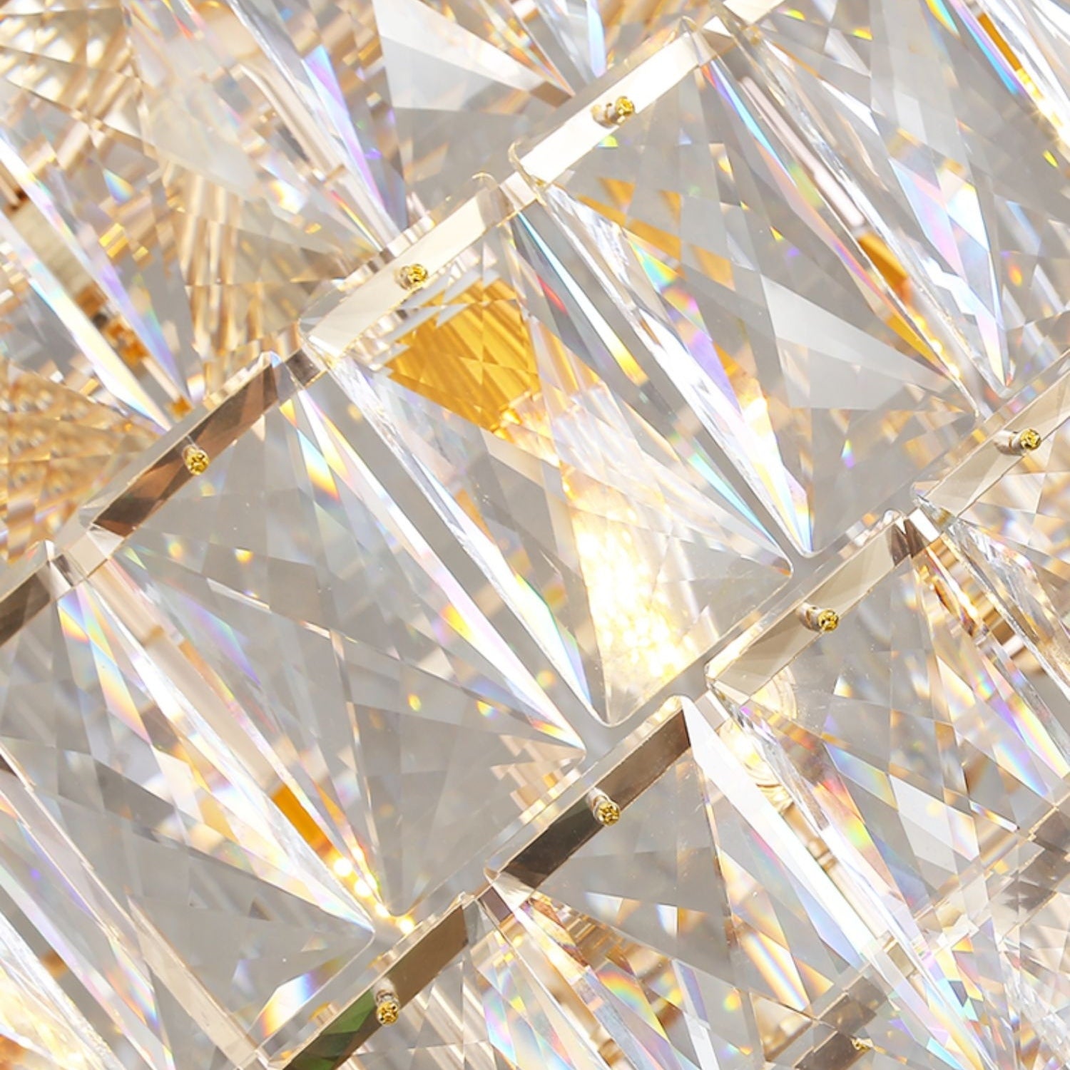 Extra Large Foyer Pure Crystal Ceiling Light Living Room Entrance Staircase Chandelier