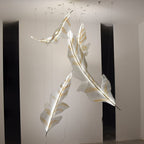 Galaxy Falling Leaves Glass Crystal Spiral Chandelier