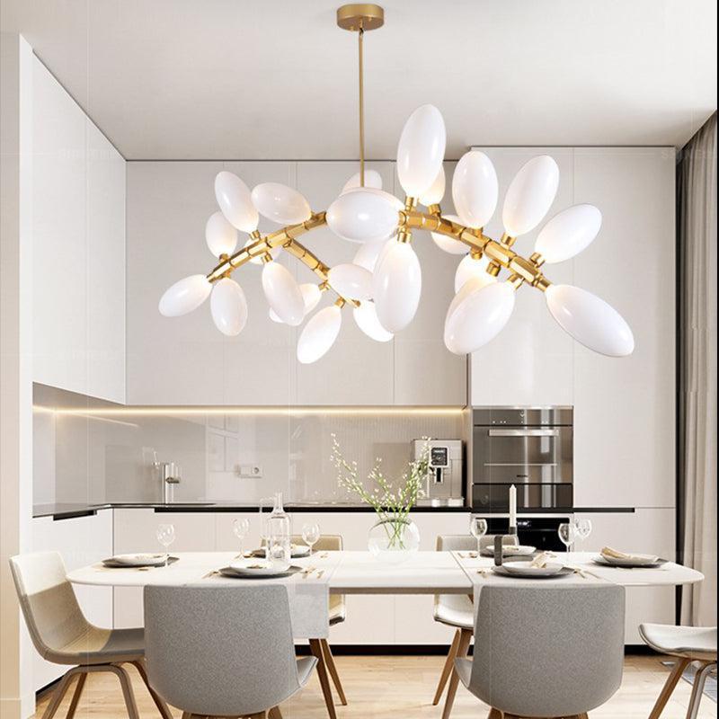 Fashion Grape Linear Chandelier 57-InchL