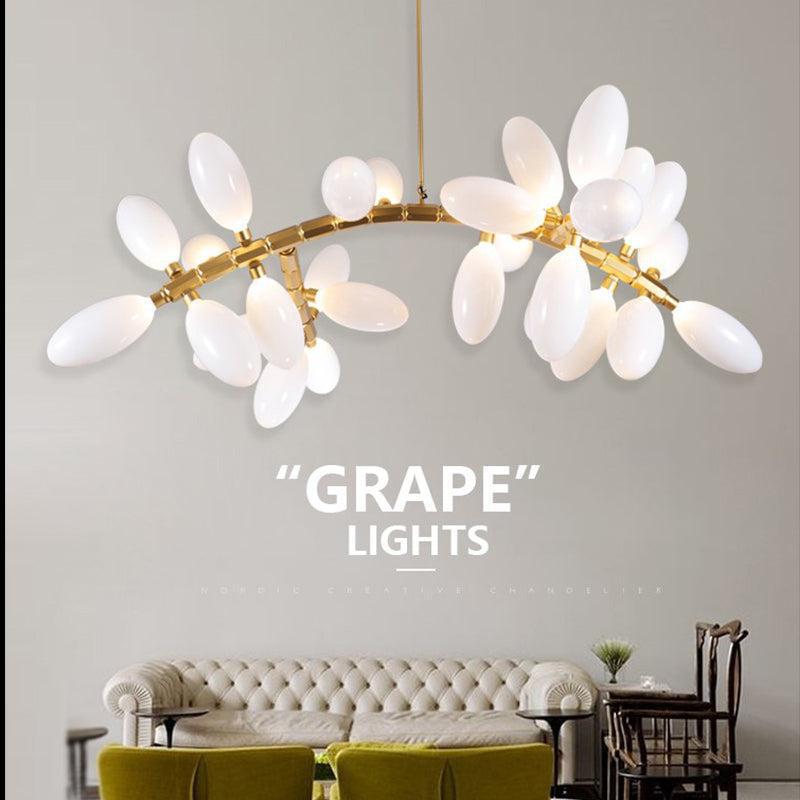 Fashion Grape Linear Chandelier 57-InchL
