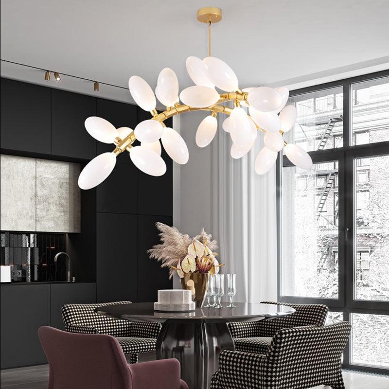 Fashion Grape Linear Chandelier 57-InchL