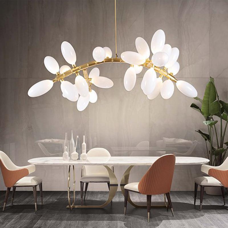 Fashion Grape Linear Chandelier 57-InchL