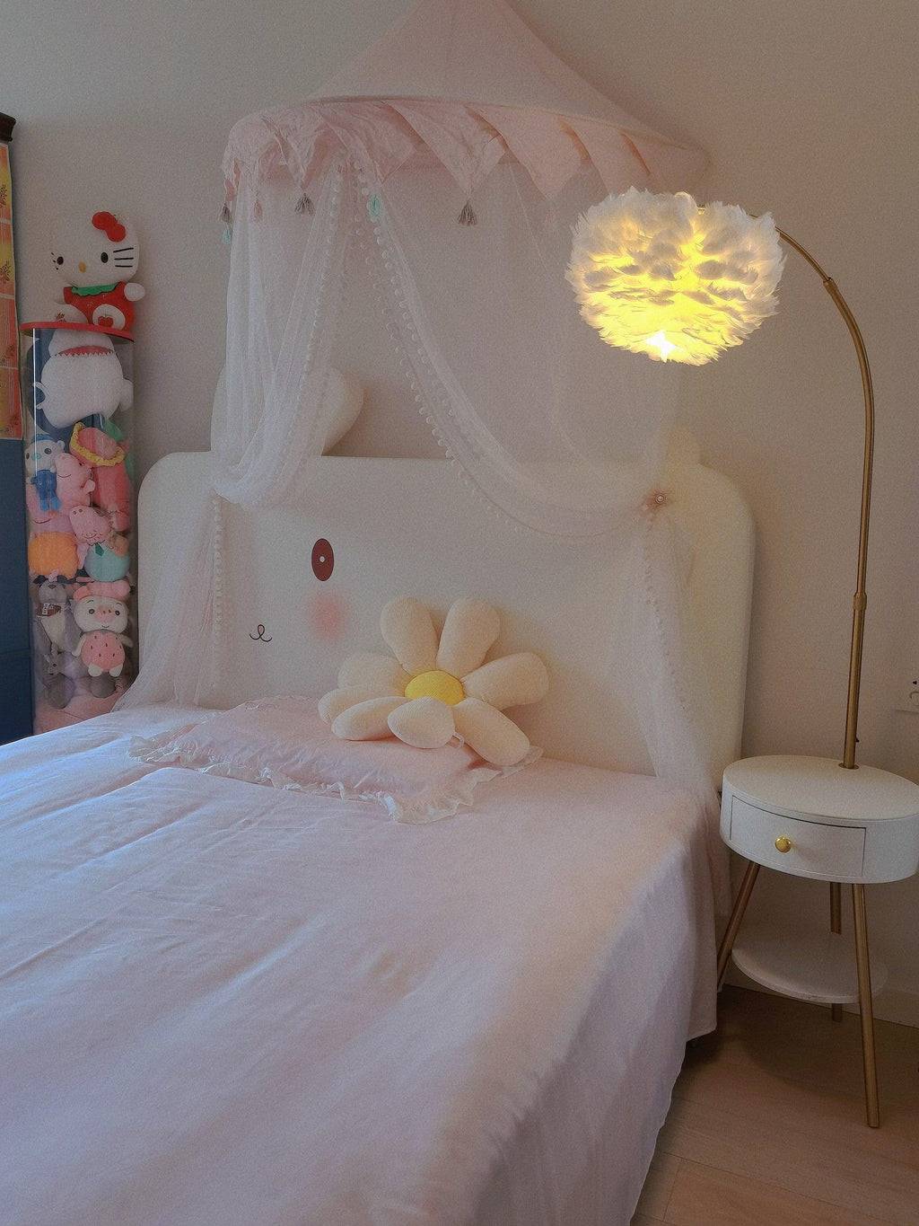 Feather Drawer Floor Lamp