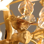 Zeke Branch Brass Crystal Chandelier