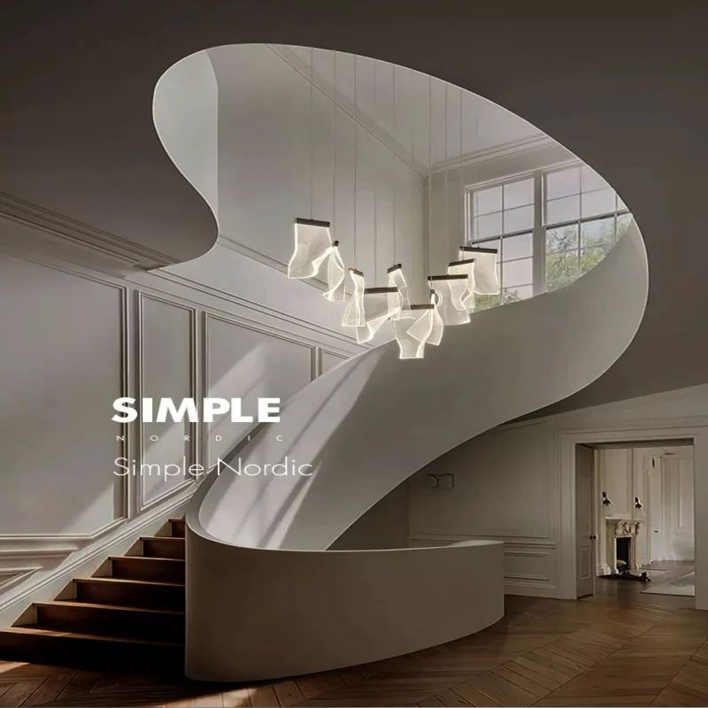 Flame Acrylic Chandelier