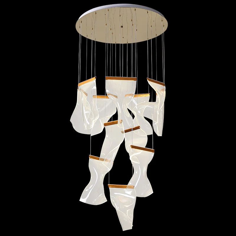 Flame Acrylic Chandelier