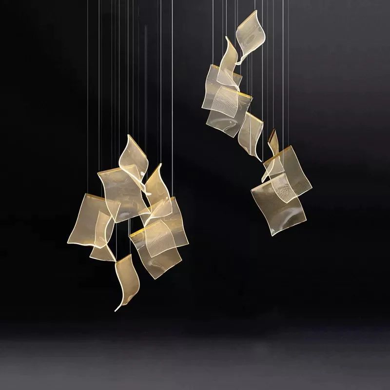 Flame Acrylic Chandelier