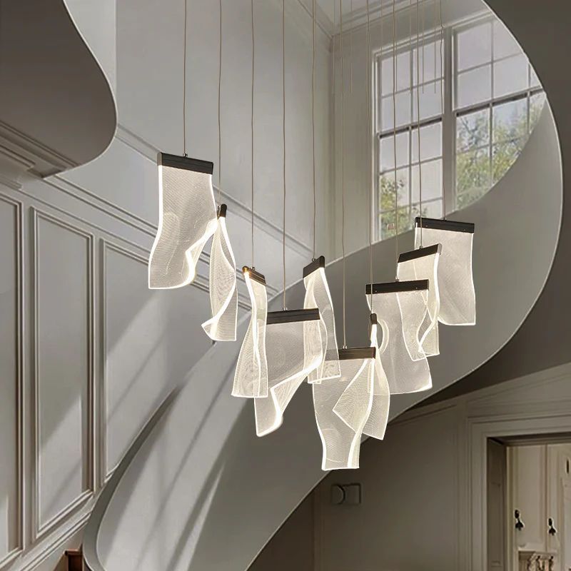 Flame Acrylic Chandelier