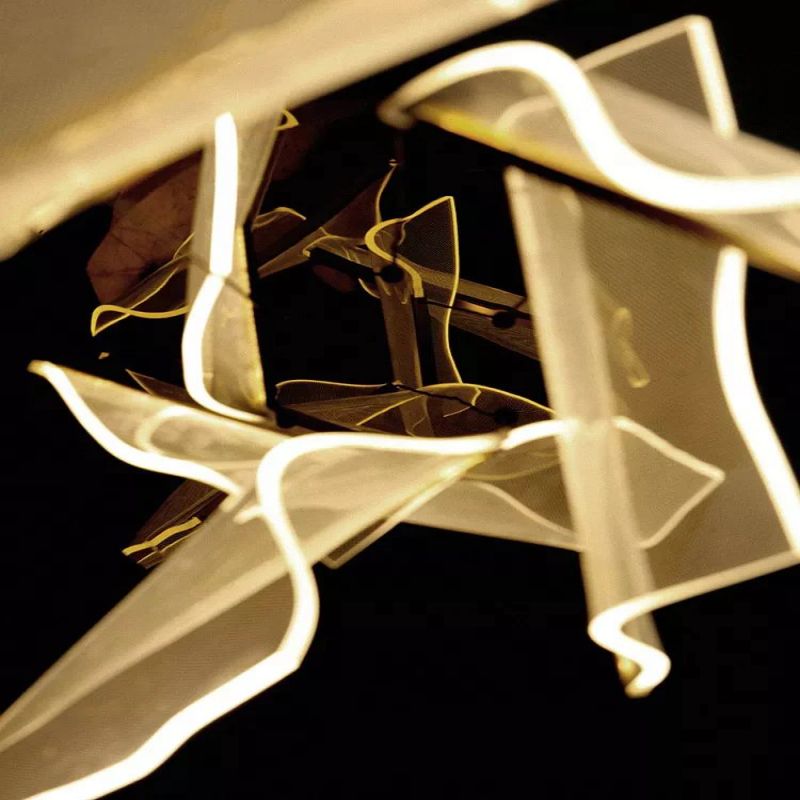 Flame Acrylic Chandelier