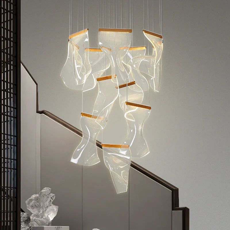 Flame Acrylic Chandelier