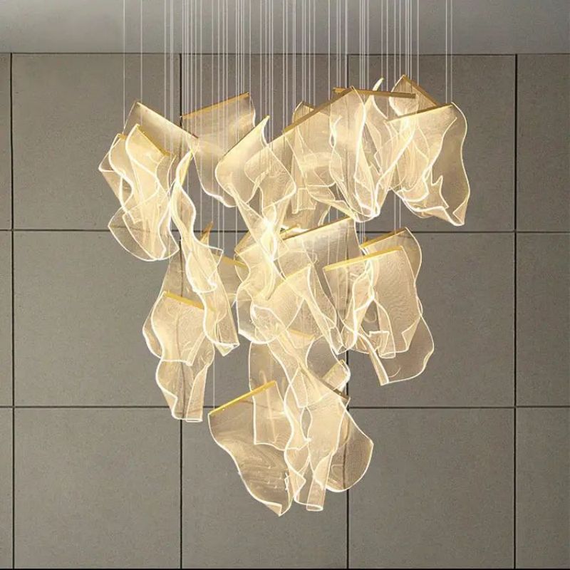 Flame Acrylic Chandelier