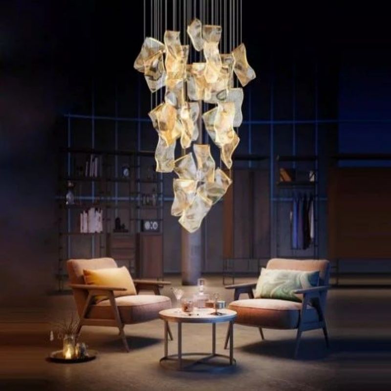 Flame Acrylic Chandelier