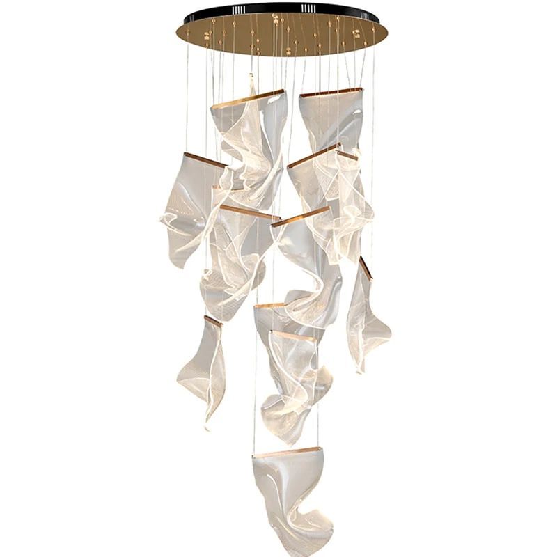 Flame Acrylic Chandelier