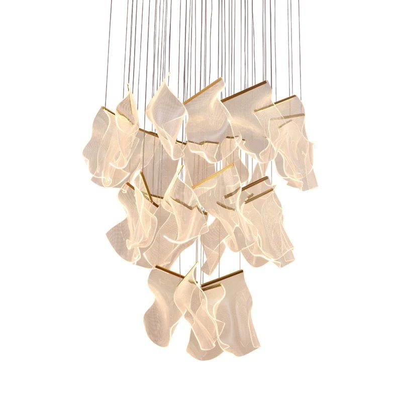 Flame Acrylic Chandelier
