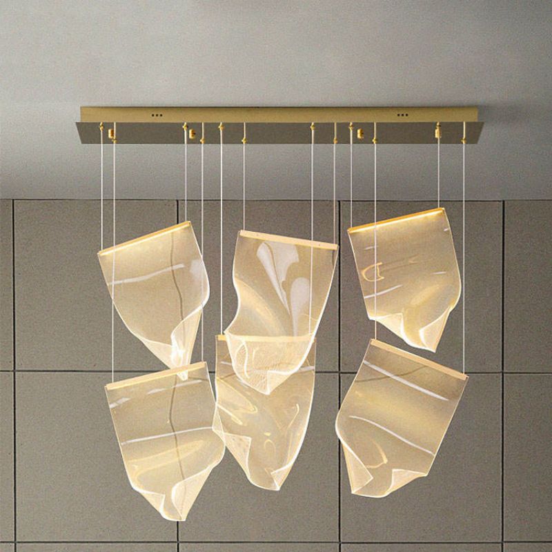 Flame Acrylic Chandelier