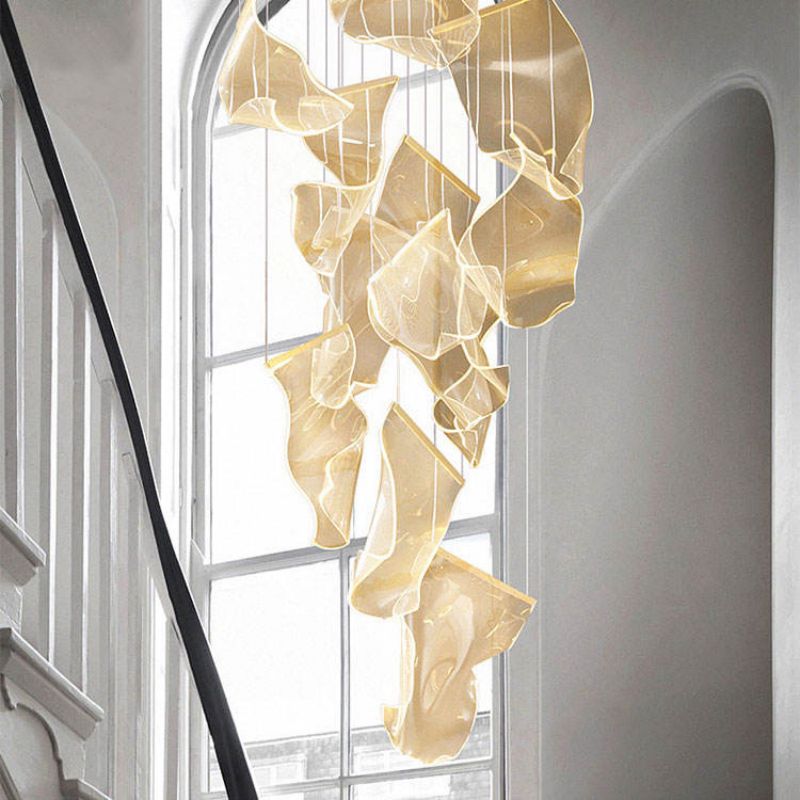 Flame Acrylic Chandelier