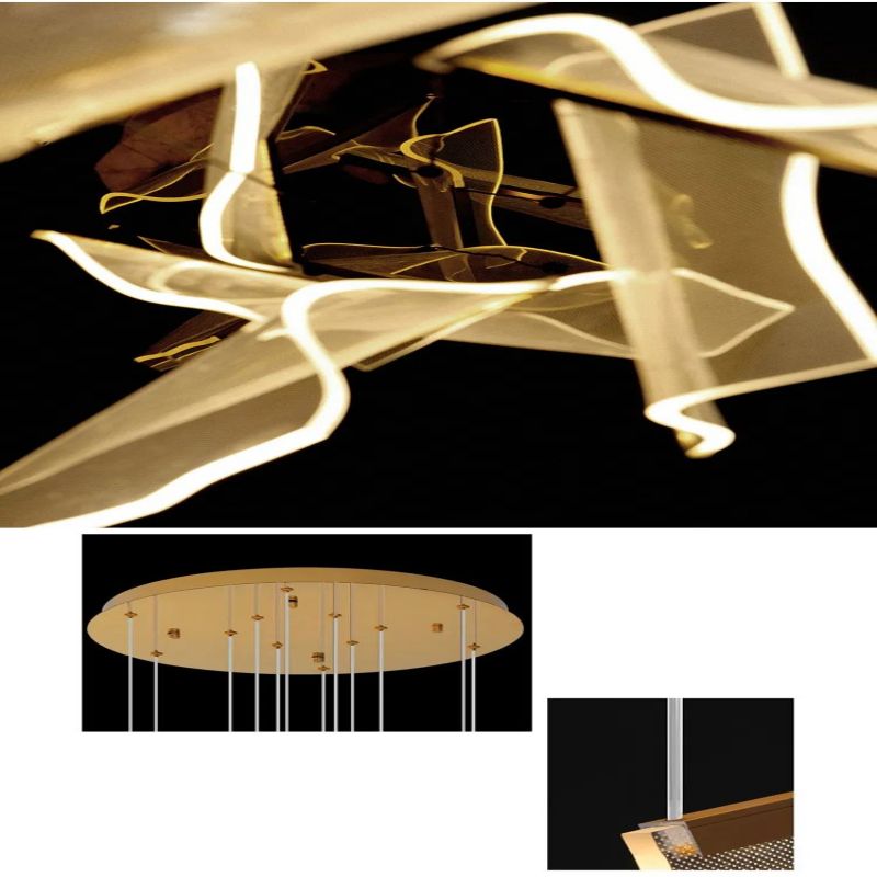 Flame Acrylic Chandelier