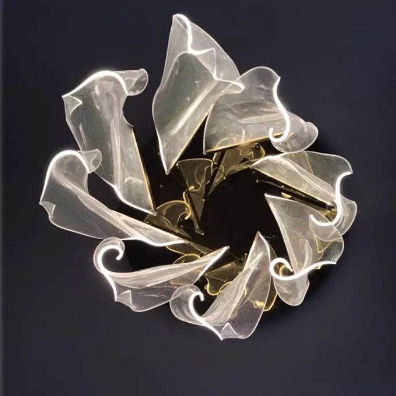 Flame Acrylic Chandelier