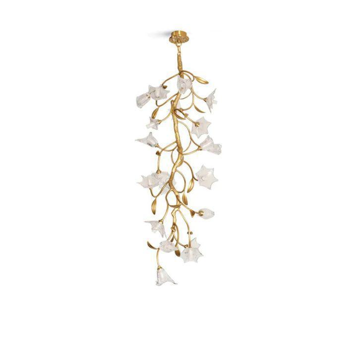 Ezra Flower Crystal Branch Chandelier