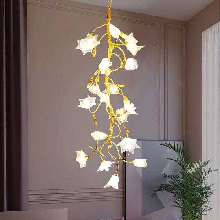 Ezra Flower Crystal Branch Chandelier