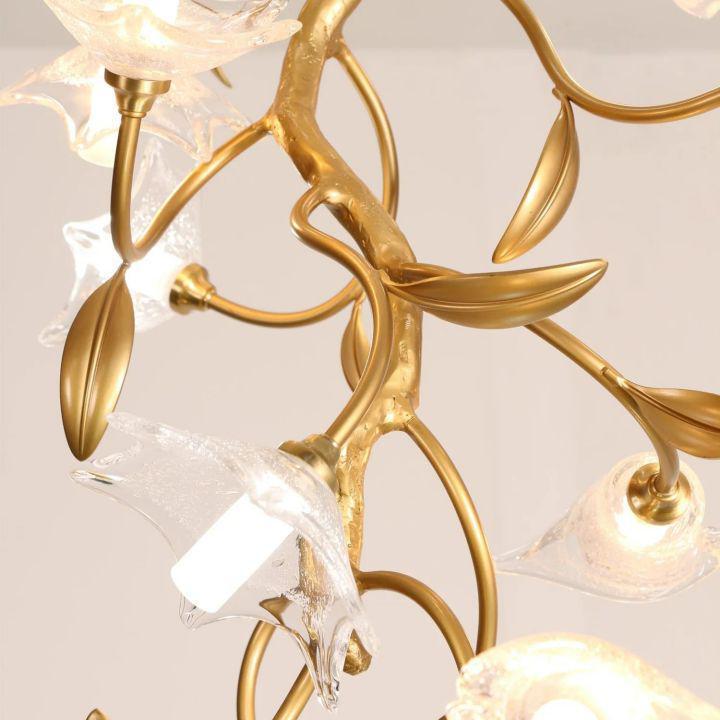 Ezra Flower Crystal Branch Chandelier