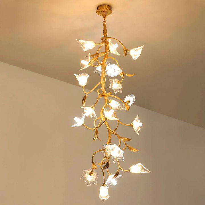 Ezra Flower Crystal Branch Chandelier