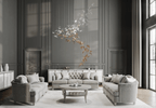 Galaxy Flying Leaves Meteor Shower Crystal Spiral Chandelier