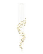 Galaxy Flying Leaves Meteor Shower Crystal Spiral Chandelier