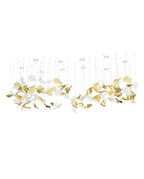 Galaxy Flying Leaves Meteor Shower Crystal Spiral Chandelier