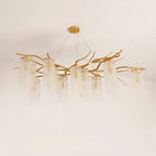 Forest Dawn Brass Branch Chandelier