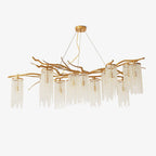 Forest Dawn Brass Branch Chandelier