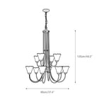 Franklin Amber Chandelier