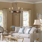 Franklin Rust Candlestick Chandelier