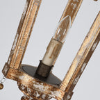 French Woodcarving Lantern Pendant Lamp