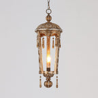 French Woodcarving Lantern Pendant Lamp
