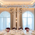 Galaxy Frosted Petals Frozen Chandelier